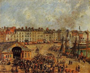 卡米耶 畢沙羅 The Fishmarket, Dieppe 卡米耶 畢沙羅 The Fishmarket, Dieppe